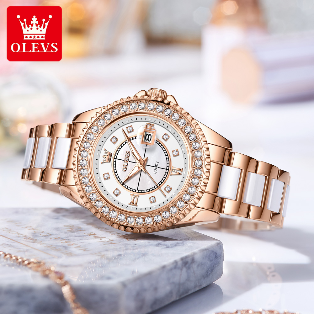 Luxury Ceramic Watch - OLEVS 3685 Orologio di Lusso da