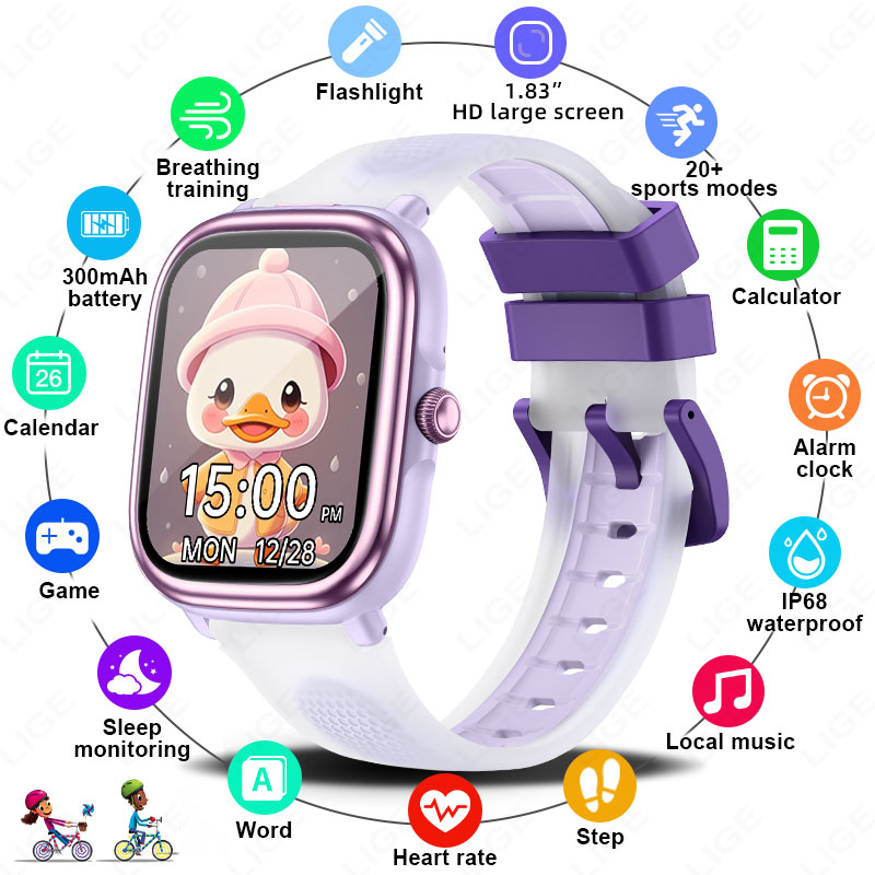 Smartwatch Watches For Kid Boy Waterproof - LIGE 2026 Nuovo Smartwatch Educativo per
