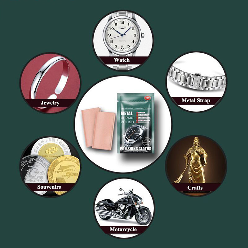 Watch Polishing Cloth - 5 pezzi di panni per lucidatura