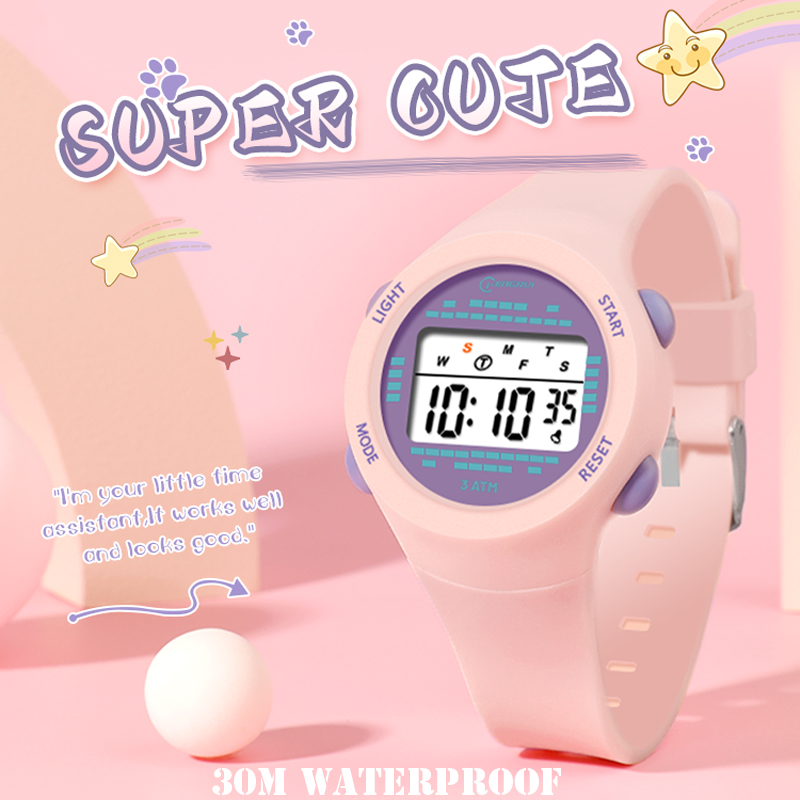Smartwatch Watches For Kid Boy Waterproof - Orologio elettronico per bambini Ragazza Rosa