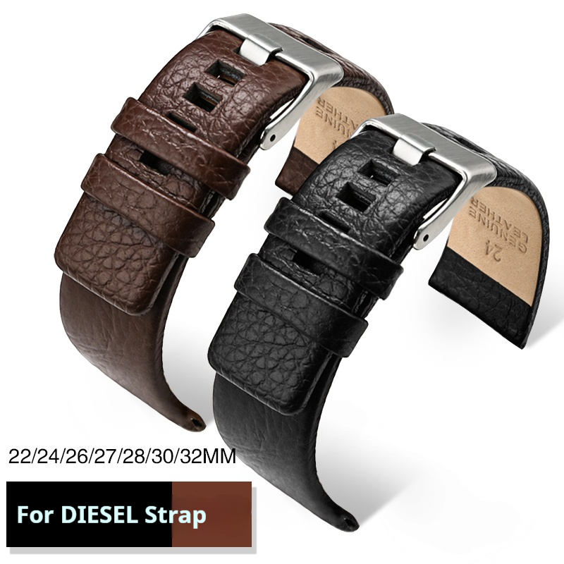 Diesel Watches Smartwatch - Cinturino in vera pelle per orologi