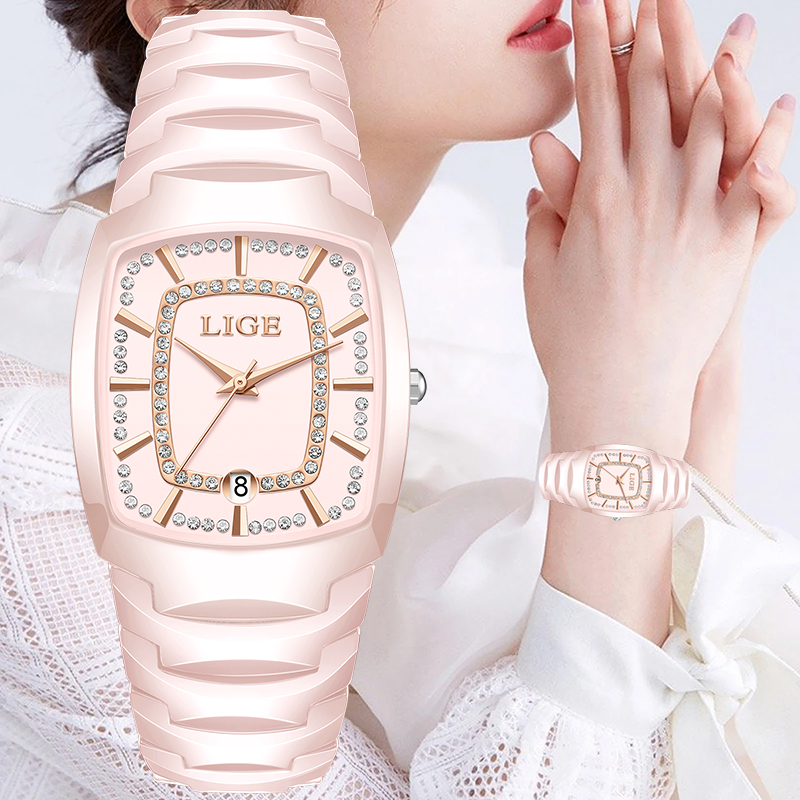 Luxury Ceramic Watch - LIGE Orologi al Quarzo Eleganti e