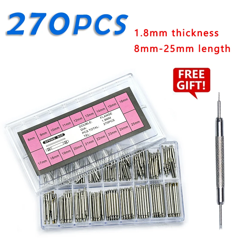 Spring Bar Tool - 270 pezzi/set di barre a molla