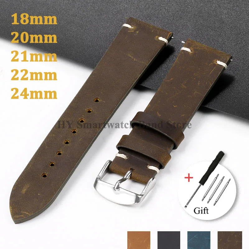 18mm 20mm 21mm 22mm 24mm cintu - Smartwatch Vintage Watches For Men recensione e prezzo